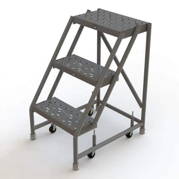 TRI-ARC - Rolling & Wall Mounted Ladders & Platforms Type: Rolling Warehouse Ladder Style: Rolling Platform Ladder - Apex Tool & Supply