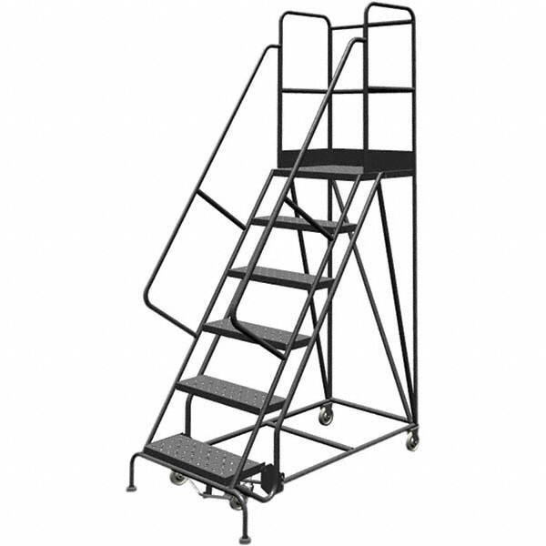 TRI-ARC - Rolling & Wall Mounted Ladders & Platforms Type: Rolling Warehouse Ladder Style: Rolling Platform Ladder - Apex Tool & Supply