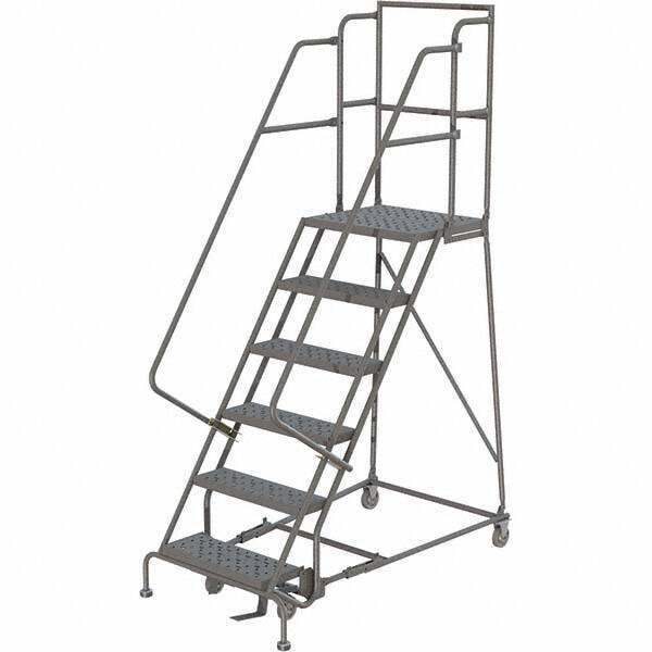 TRI-ARC - Rolling & Wall Mounted Ladders & Platforms Type: Rolling Warehouse Ladder Style: Rolling Platform Ladder - Apex Tool & Supply