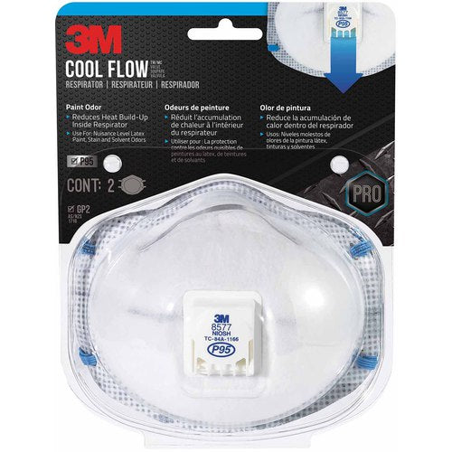 3M Paint Odor Valved Respirator 8577P2-DC-PS - Apex Tool & Supply