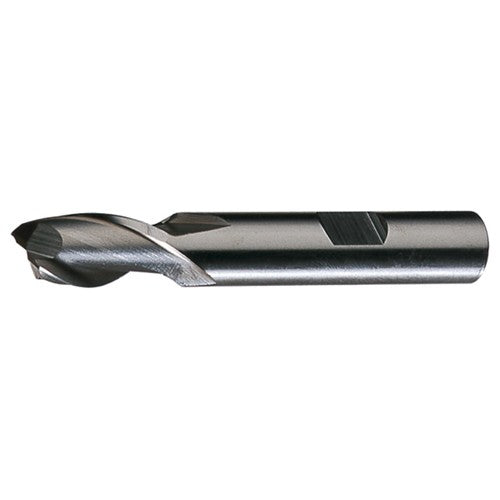 ‎1″ × 1″ × 1-5/8″ × 4-1/2″ RHS / RHC HSS HSS Single End 2-Flute Center Cutting End Mill - Bright - Exact Industrial Supply
