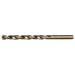 #12 RHS / RHC HSS-CO 8% (M42) 135 Degree Split Point Cobalt Heavy Duty Jobber Length Drill - Straw / Gold Oxide - Apex Tool & Supply