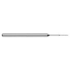 ‎0.011″ Dia. × 1/8″ Shank × 0.16″ Flute Length × 1-1/2″ OAL, 130°, Uncoated, 2xD Flute, Round Solid Carbide Drill - Exact Industrial Supply