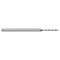 ‎0.0984″ Dia. × 1/8″ Shank × 0.413″ Flute Length × 1-1/2″ OAL, 130°, Uncoated, 2xD Flute, Round Solid Carbide Drill - Exact Industrial Supply