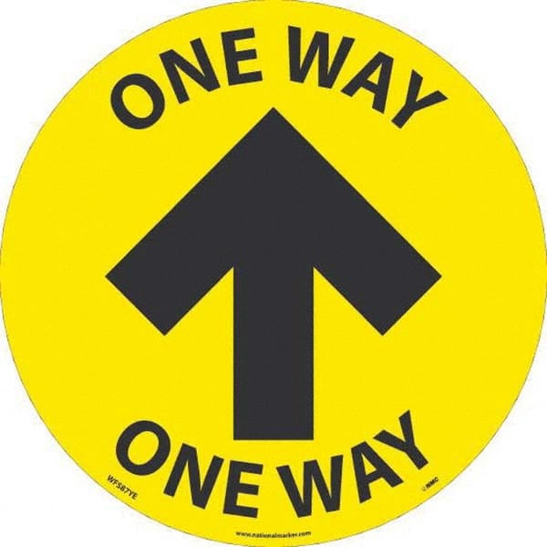 NMC - "One Way" Adhesive-Backed Floor Sign - Apex Tool & Supply