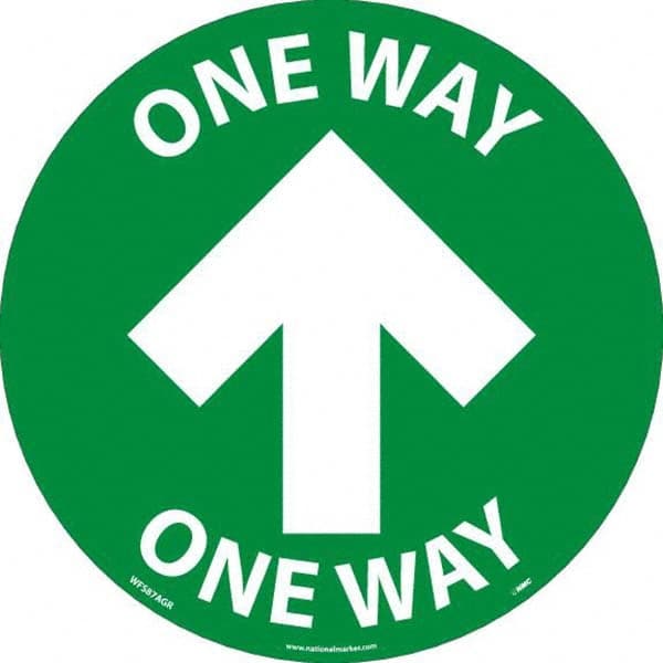 NMC - "One Way" Adhesive-Backed Floor Sign - Apex Tool & Supply