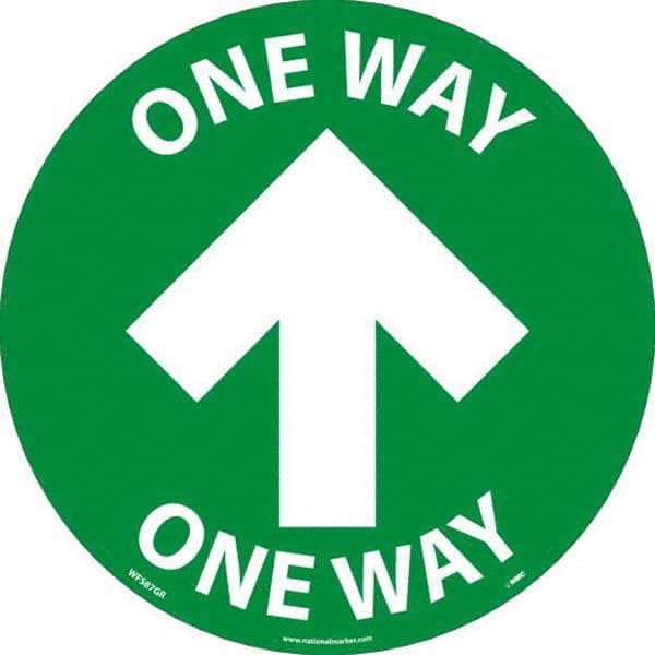 NMC - "One Way" Adhesive-Backed Floor Sign - Apex Tool & Supply