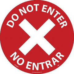 NMC - "Do Not Enter" Adhesive-Backed Floor Sign - Apex Tool & Supply