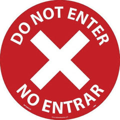 NMC - "Do Not Enter" Adhesive-Backed Floor Sign - Apex Tool & Supply