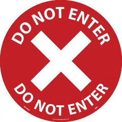 NMC - "Do Not Enter" Adhesive-Backed Floor Sign - Apex Tool & Supply