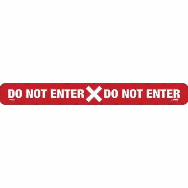 NMC - "Do Not Enter" Adhesive-Backed Floor Sign - Apex Tool & Supply