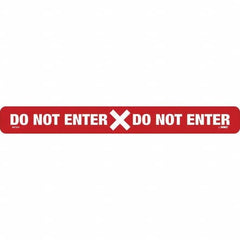 NMC - "Do Not Enter" Adhesive-Backed Floor Sign - Apex Tool & Supply