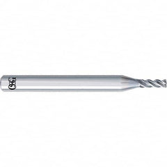 OSG - 12mm Diam 4 Flute Solid Carbide 1mm Corner Radius End Mill - Apex Tool & Supply