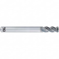 OSG - 1/2" Diam 4 Flute Solid Carbide 0.015" Corner Radius End Mill - Apex Tool & Supply