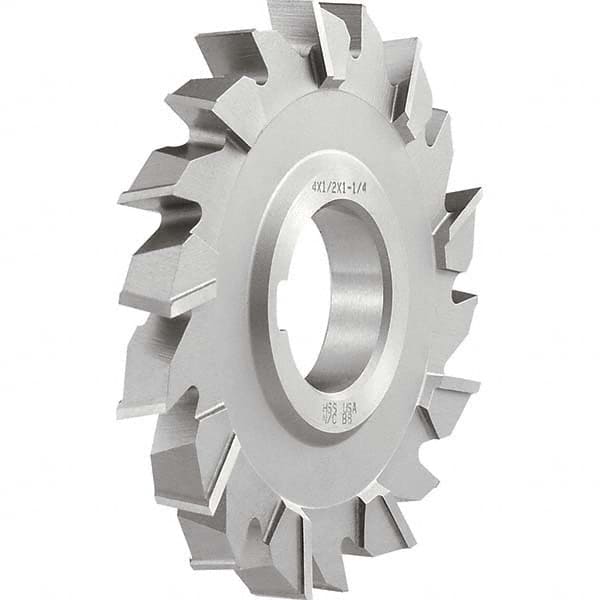 Keo - 6" Diam x 1/4" Face Width Staggered Tooth Side Milling Cutter - Apex Tool & Supply