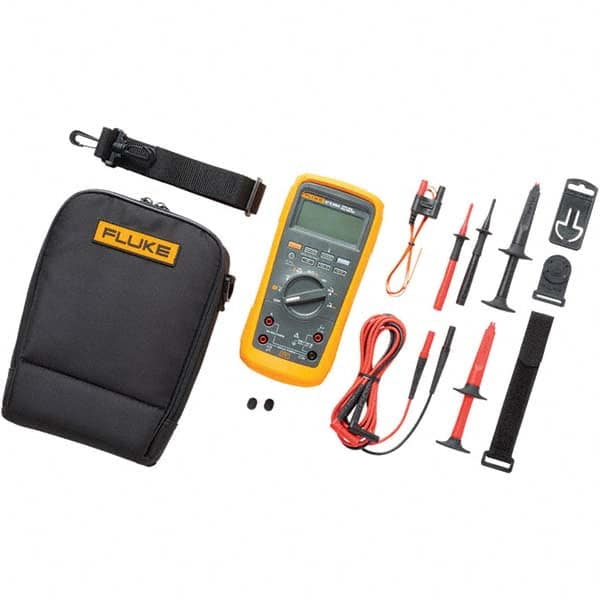Fluke - Multimeters Multimeter Type: Digital; Digital Clamp Measures: Voltage; Resistance; Frequency; Capacitance; Diode Test; Continuity; Temperature - Apex Tool & Supply
