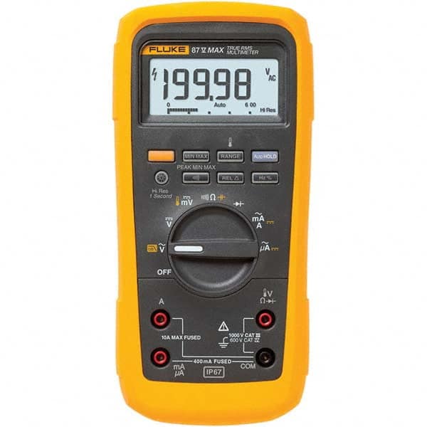 Fluke - Multimeters Multimeter Type: Digital Measures: Capacitance; Current; Frequency; Resistance; Temperature; Voltage - Apex Tool & Supply