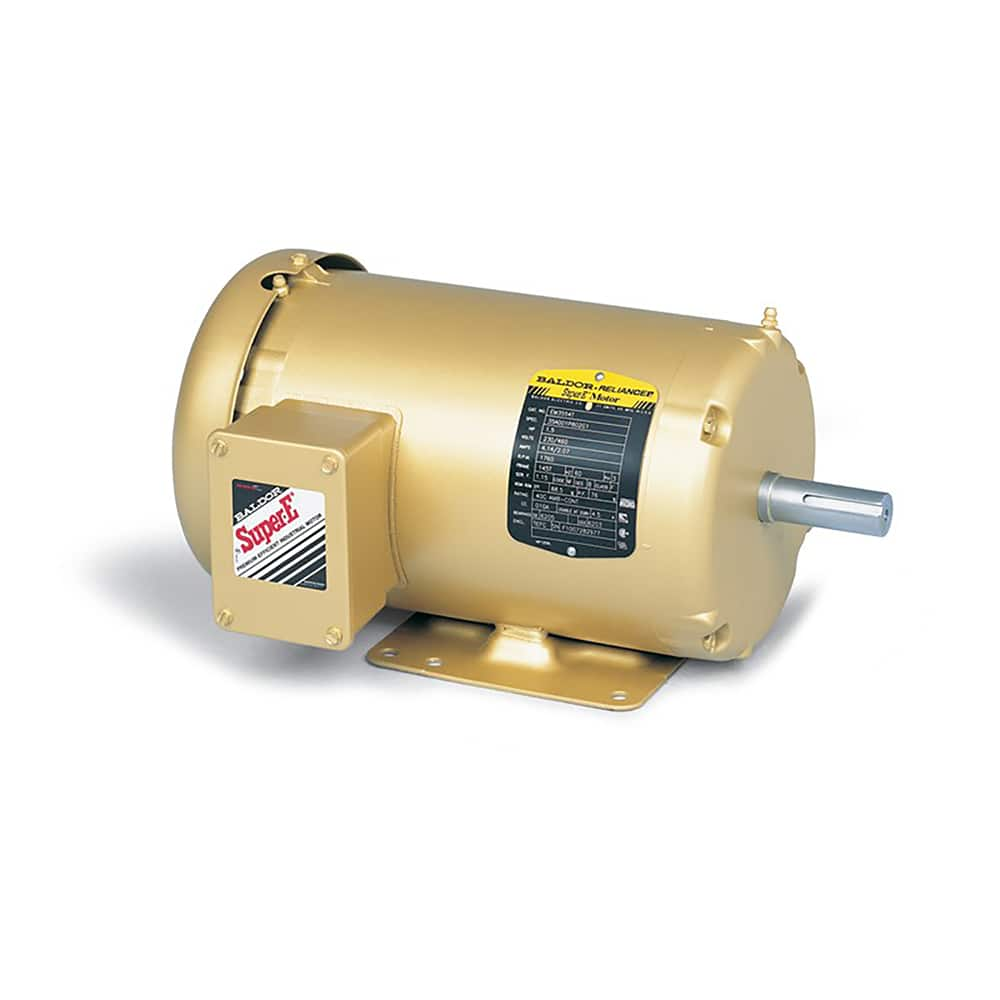 Baldor Reliance - Industrial Electric AC/DC Motors; Motor Type: Three Phase ; Type of Enclosure: TEFC ; Horsepower: 1.5 ; Thermal Protection Rating: None ; Name Plate RPMs: 1800 ; Voltage: 208-230/460 - Exact Industrial Supply