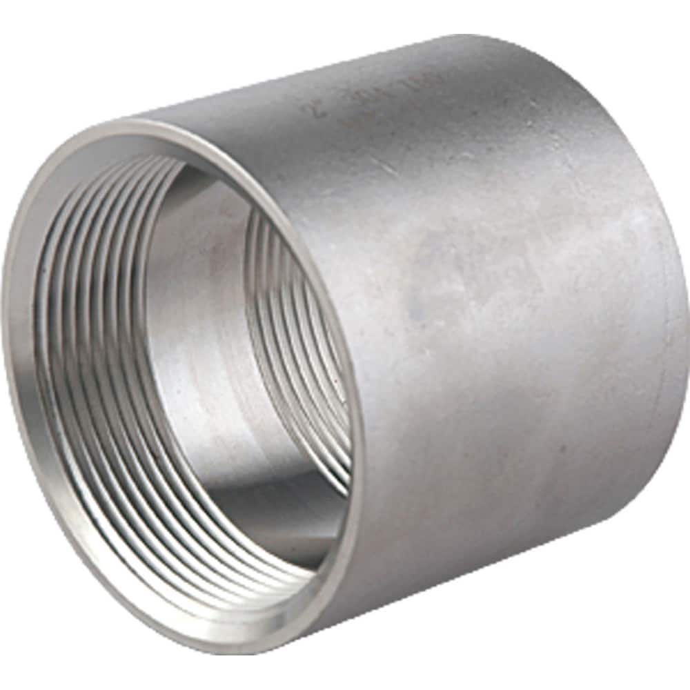 Guardian Worldwide - Stainless Steel Pipe Fittings; Type: Full Coupling ; Fitting Size: 1 ; End Connections: FNPT x FNPT ; Material Grade: 304 ; Pressure Rating (psi): 150 ; Length (Inch): 1.62 - Exact Industrial Supply