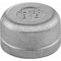 Guardian Worldwide - Stainless Steel Pipe Fittings; Type: Round Cap ; Fitting Size: 1-1/4 ; End Connections: Threaded ; Material Grade: 316 ; Pressure Rating (psi): 150 - Exact Industrial Supply