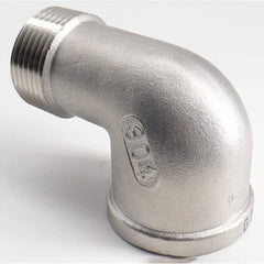 Guardian Worldwide - Stainless Steel Pipe Fittings; Type: 90? Street Elbow ; Fitting Size: 3/4 ; End Connections: MNPT x FNPT ; Material Grade: 304 ; Pressure Rating (psi): 150 - Exact Industrial Supply