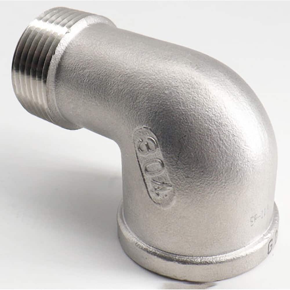 Guardian Worldwide - Stainless Steel Pipe Fittings; Type: 90? Street Elbow ; Fitting Size: 1 ; End Connections: MNPT x FNPT ; Material Grade: 304 ; Pressure Rating (psi): 150 - Exact Industrial Supply