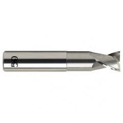 5/8 Dia. x 3-1/2 Overall Length 2-Flute .060 C/R Solid Carbide SE End Mill-Round Shank-Center Cutting-Uncoated - Apex Tool & Supply