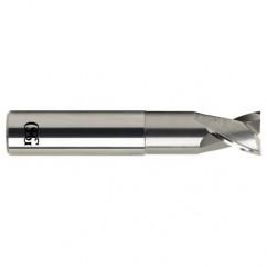 3/4 Dia. x 4 Overall Length 2-Flute .120 C/R Solid Carbide SE End Mill-Round Shank-Center Cutting-Uncoated - Apex Tool & Supply