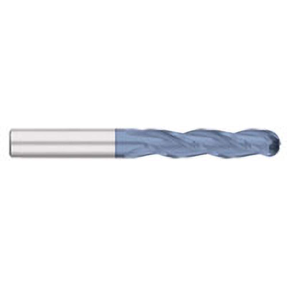 Titan USA - Ball End Mills; Mill Diameter (Inch): 1 ; Mill Diameter (Decimal Inch): 1.0000 ; Number of Flutes: 3 ; Length of Cut (Inch): 3 ; Length of Cut (Decimal Inch): 3.0000 ; Material: Solid Carbide - Exact Industrial Supply