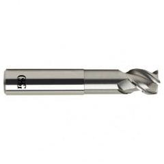 1/2 Dia. x 4 Overall Length 3-Flute .060 C/R Solid Carbide SE End Mill-Round Shank-Center Cutting-Uncoated - Apex Tool & Supply