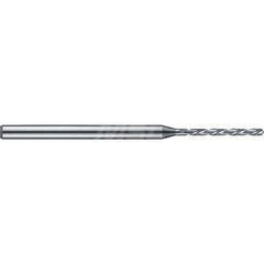 Micro Drill Bit: 0.0315″ Dia, 140 °, Solid Carbide Bright/Uncoated, RH Cut, Helical Flute, Series 6220 HP