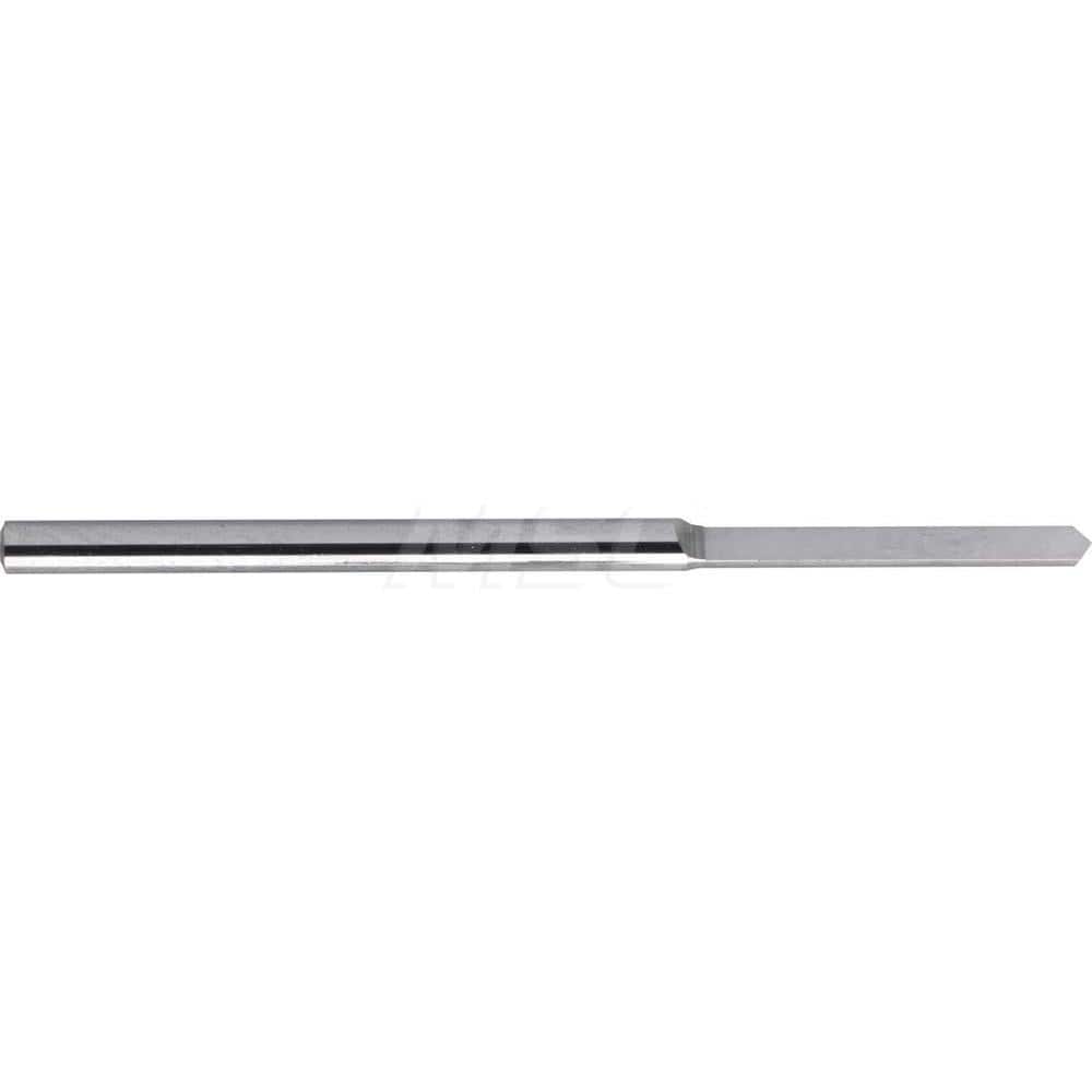 Gun Drill Bits; DrillType: Half-Round Single Lip Gun Drill; Drill Size (Wire): #36; Drill Size (Inch): 0.1063; Drill Size (Metric): 2.700; Drill/Shank Material: Solid Carbide; Flute Length (Metric): 27.00; Depth of Cut (Metric): 27.00; Number of Flutes: 1