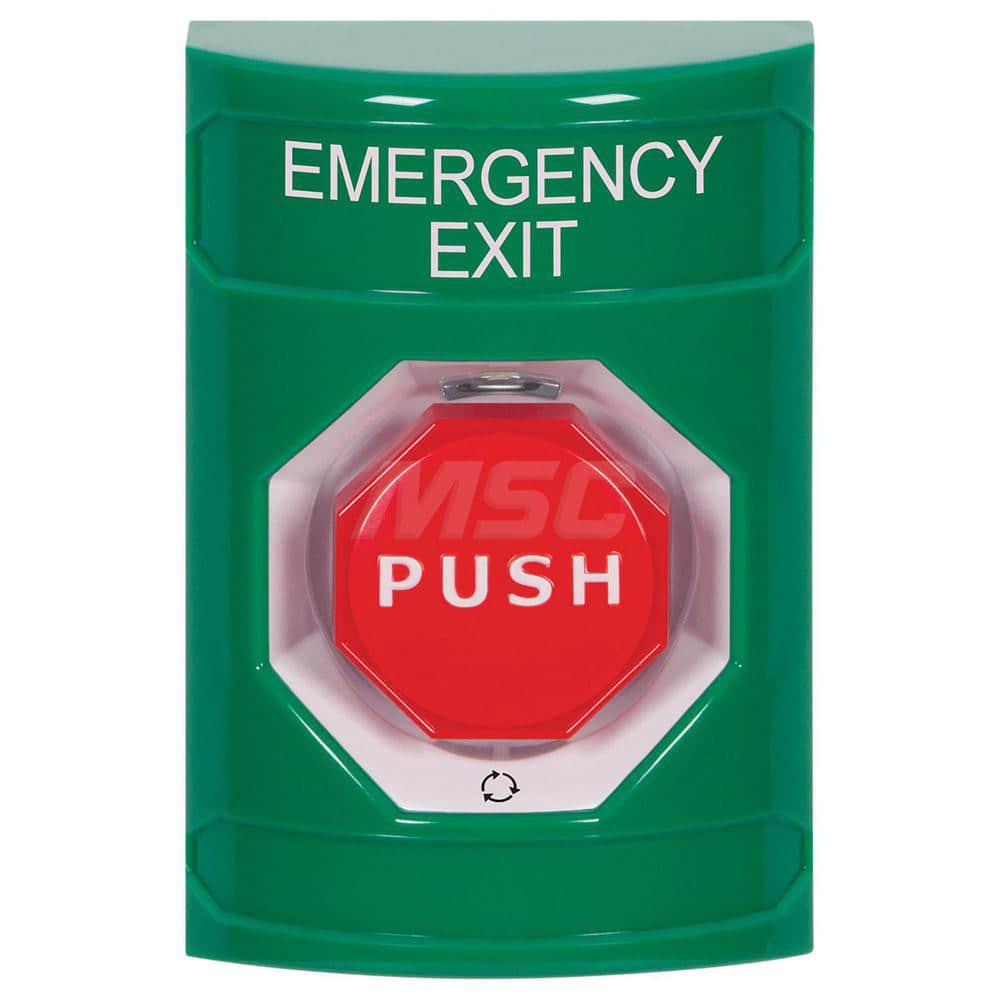 Pushbutton Switches; Switch Type: Push Button; Pushbutton Type: Turn-to-Reset Button; Pushbutton Shape: Round; Pushbutton Color: Red; Operator Illumination: Illuminated; Amperage (mA): 10; Contact Form: 1NO/1NC; Standards Met: ADA Compliant; UL/cUL Listed