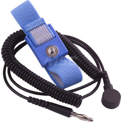 Grounding Wrist Straps; Size: Adjustable; Attachment Method: Snap Lock; Disposable or Reusable: No; Material: Fabric; Grounding Cord Included: Yes; Cord Length: 12; Resistor: Yes; Disposable: No