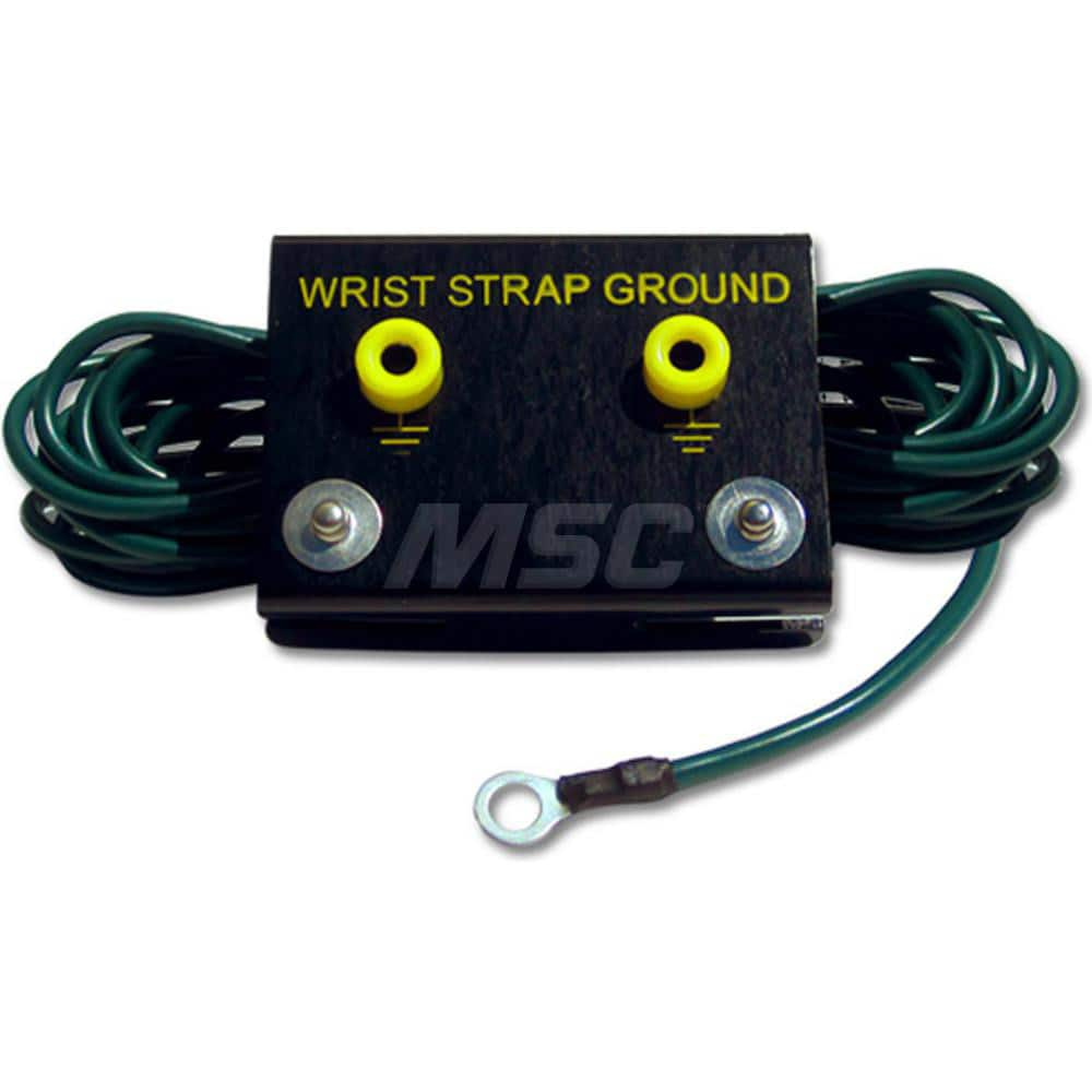 Grounding Cords; Anti-Static Equipment Compatibility: Anti-Static Floor or Table Mat; Cord Type: Wire Grounding Cord; Resistor: Yes; Cord Length: 15