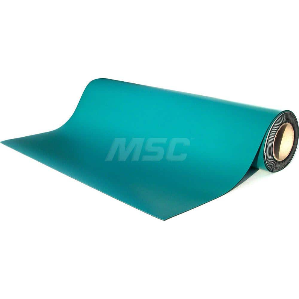 Anti-Static Work Kits & Table Mats; Mat Type: Anti-Static Table Mat; Material: Rubber; Overall Length: 24.00; Thickness: 0.08 in; Resistance: 108.000; Color: Green