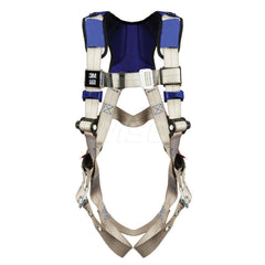 Fall Protection Harnesses: 420 Lb, Vest Style, Size 2X-Large, For General Purpose, Back Tongue Leg Strap, Pass-Through Chest Strap