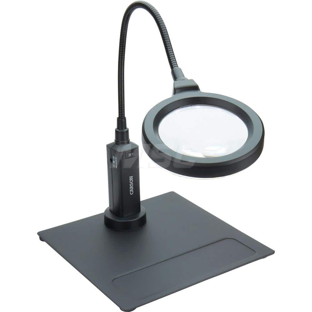 Handheld Magnifiers; Mount Type: Stand; Handheld; Maximum Magnification: 4x; Number Of Magnification Levels: 2; Lens Shape: Round; Focal Distance: 3.3 in; Lens Diameter: 3.74 in; Focal Distance (Inch): 3.3 in; Lens Diameter (mm): 3.74 in; Lens Diameter (D