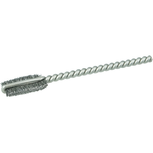 1/4″ Power Tube Brush, .005″ Stainless Steel Wire Fill, 9/16″ Brush Length - Apex Tool & Supply