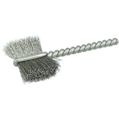 7/8″ Power Tube Brush, .005″ Stainless Steel Wire Fill, 5/8″ Brush Length - Apex Tool & Supply