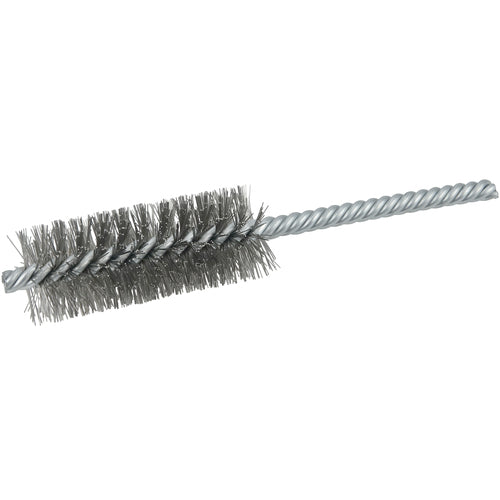 1″ Power Tube Brush, .006″ Stainless Steel Wire Fill, 2-1/2″ Brush Length - Apex Tool & Supply
