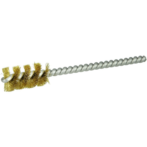 1/2″ Power Tube Brush-0.005″ Brass, 1 Brush Length - Non-Sparking Wire Wheel - Apex Tool & Supply