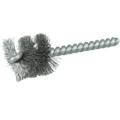 1″ Power Tube Brush, .005″ Stainless Steel Fill, 1″ Brush Length - Apex Tool & Supply