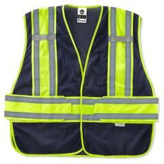 8240HL-NC XL/2XL NAVY 2-TONE VEST - Apex Tool & Supply