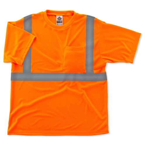 8289 5 XL Orange T-Shirt Type R Class 2 - Apex Tool & Supply