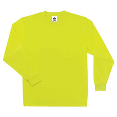 8091 S Lime Long Sleeve T-Shirt Non-Cert - Apex Tool & Supply