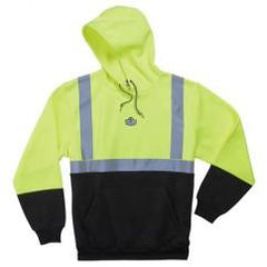 8293 S LIM/BLK HOODED SWEATSHIRT - Apex Tool & Supply