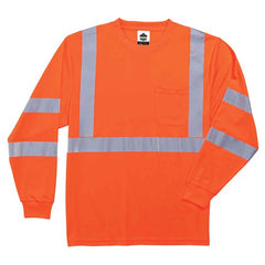 8391 4 XL Orange Long Sleeve T-Shirt Type R Class 3 - Apex Tool & Supply