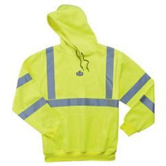 8393 S LIME HOODED SWEATSHIRT - Apex Tool & Supply