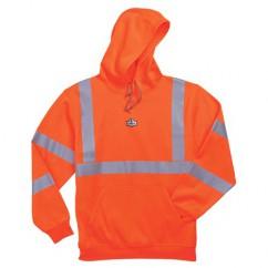 8393 XL ORANGE HOODED SWEATSHIRT - Apex Tool & Supply